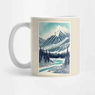 Unearthly Reverie: Surreal Lines of the Rocky Mountains Mug